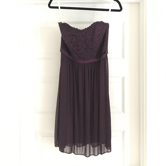 Strapless, Knee Length Bridesmaid Dress F18094 - Picture 1 of 2